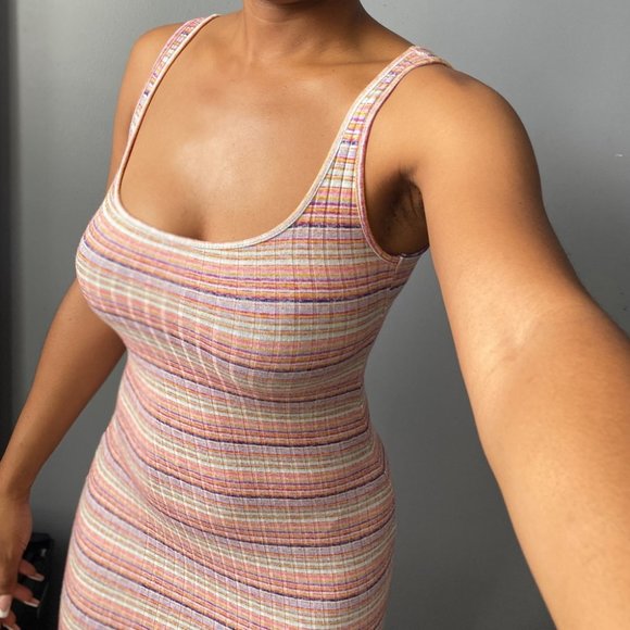 Multi Colour Body-con Summer Dress☀️ - Picture 2 of 6